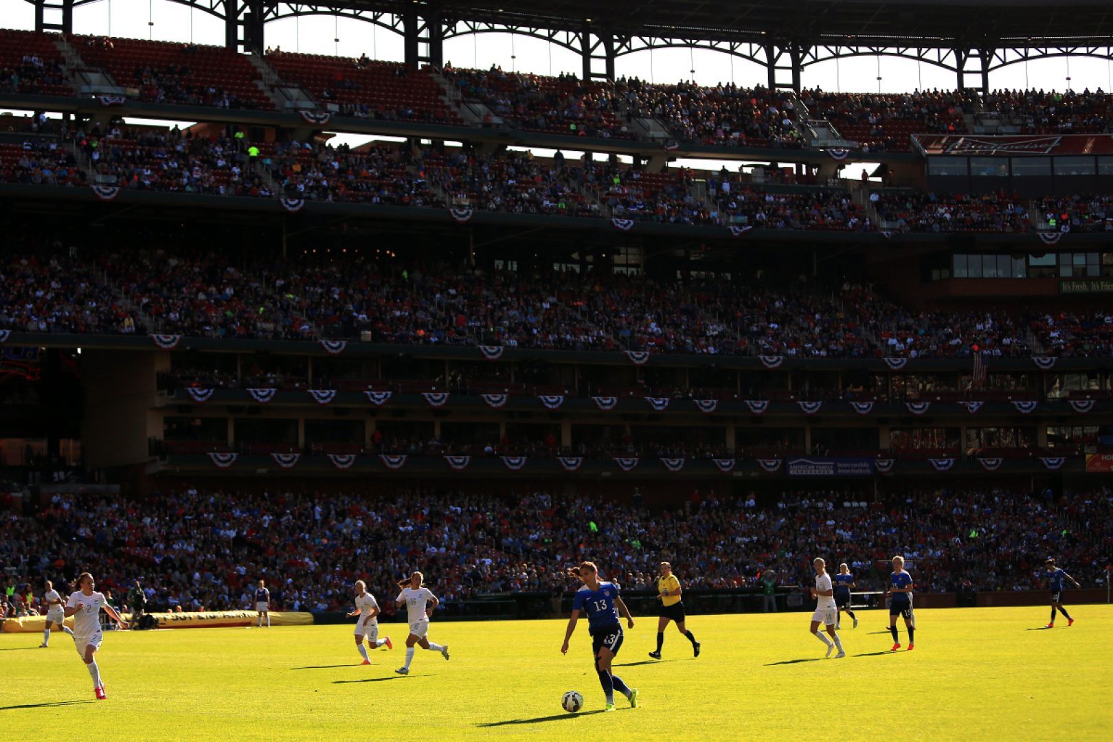 Women's soccer at Busch Stadium in St. Louis